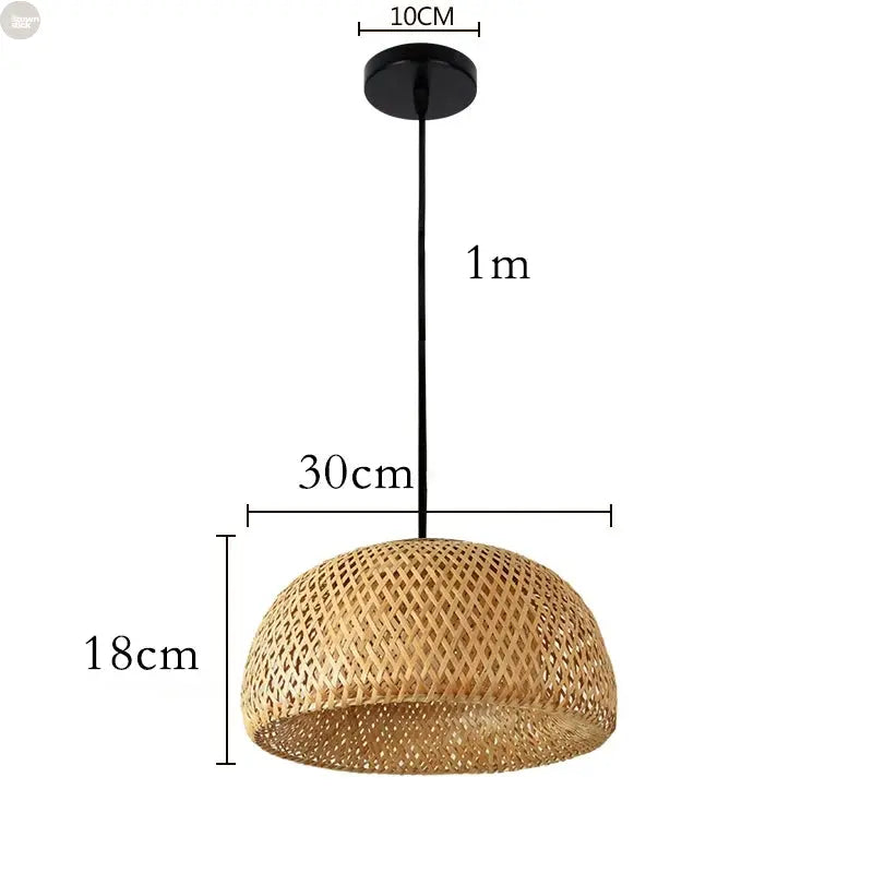 Bamboo Dome Pendant Lamp LSZM Lighing Store