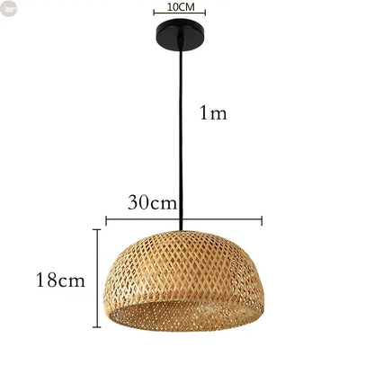 Bamboo Dome Pendant Lamp LSZM Lighing Store