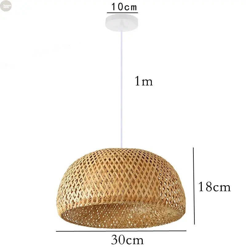 Bamboo Dome Pendant Lamp LSZM Lighing Store