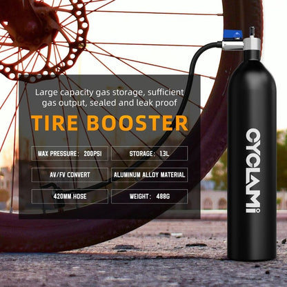 Bike Tubeless Tire Booster 1.3L Air Bottle with Valve
