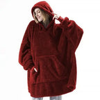 Blanket With Sleeves Women Oversized Winter Hoodie Fleece Warm Hoodies