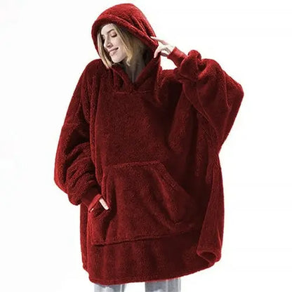 Blanket With Sleeves Women Oversized Winter Hoodie Fleece Warm Hoodies
