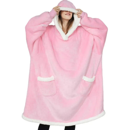 Blanket With Sleeves Women Oversized Winter Hoodie Fleece Warm Hoodies