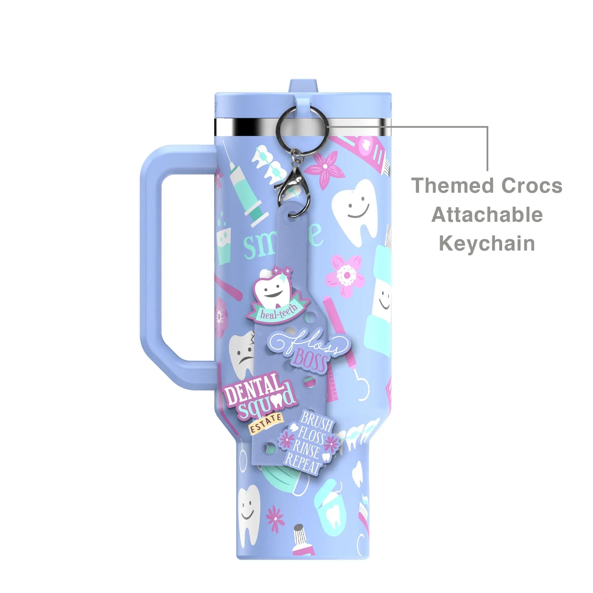 Dental Hero 40oz DuoLid Tumbler With Charms - PREORDER South Bay Evans General Store