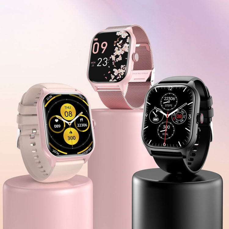 LEMFO LT10 2.01 inch TFT Screen Smart Watch Supports Bluetooth Call / Health Monitoring, Steel Strap, Silicone Strap CJDropshipping