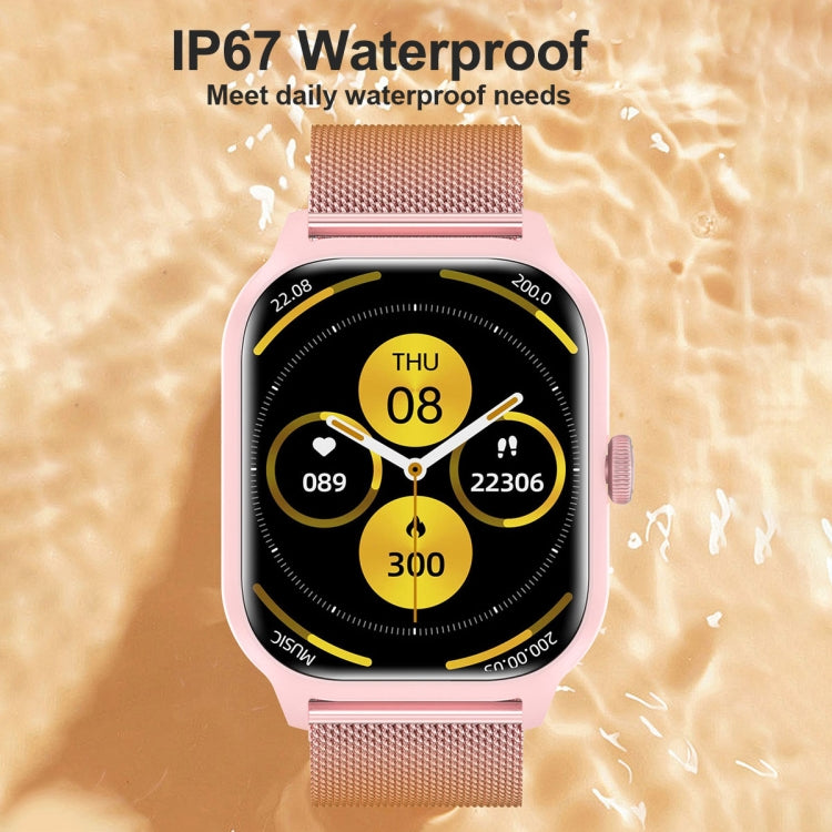 LEMFO LT10 2.01 inch TFT Screen Smart Watch Supports Bluetooth Call / Health Monitoring, Steel Strap, Silicone Strap CJDropshipping