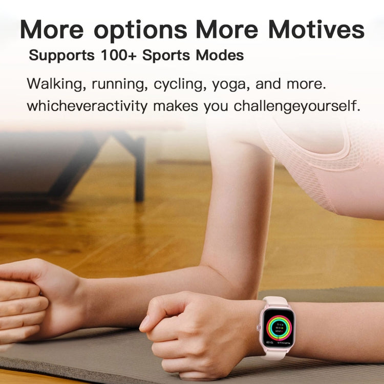 LEMFO LT10 2.01 inch TFT Screen Smart Watch Supports Bluetooth Call / Health Monitoring, Steel Strap, Silicone Strap CJDropshipping