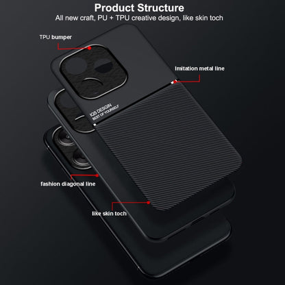For Redmi K70 Ultra Classic Tilt Strip Grain Magnetic Shockproof PC + TPU Phone Case(Red) Xiaomi Ccc In Eu Store