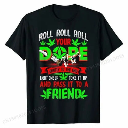 Funny Weed Pot Lover Roll Joint Friend Smoking T-shirt Classic Men AliExpress