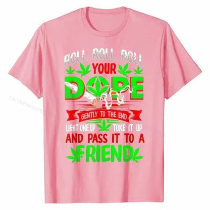 Funny Weed Pot Lover Roll Joint Friend Smoking T-shirt Classic Men AliExpress