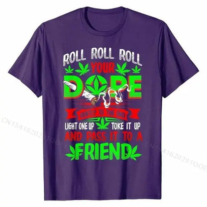 Funny Weed Pot Lover Roll Joint Friend Smoking T-shirt Classic Men AliExpress