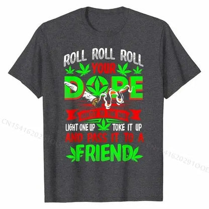 Funny Weed Pot Lover Roll Joint Friend Smoking T-shirt Classic Men AliExpress