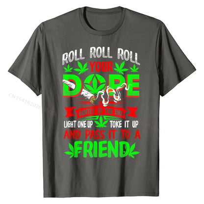 Funny Weed Pot Lover Roll Joint Friend Smoking T-shirt Classic Men AliExpress