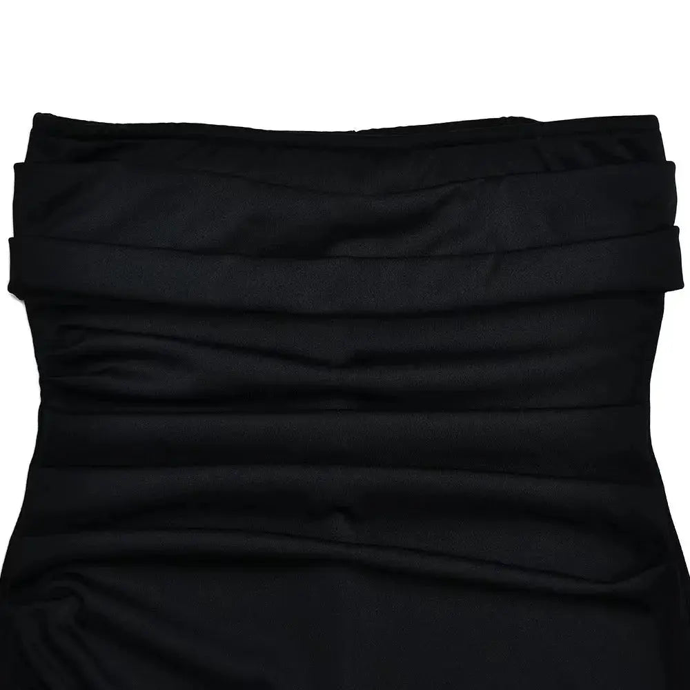 View details for Women's Line Up Collar With Sexy Backless High Slit Dress