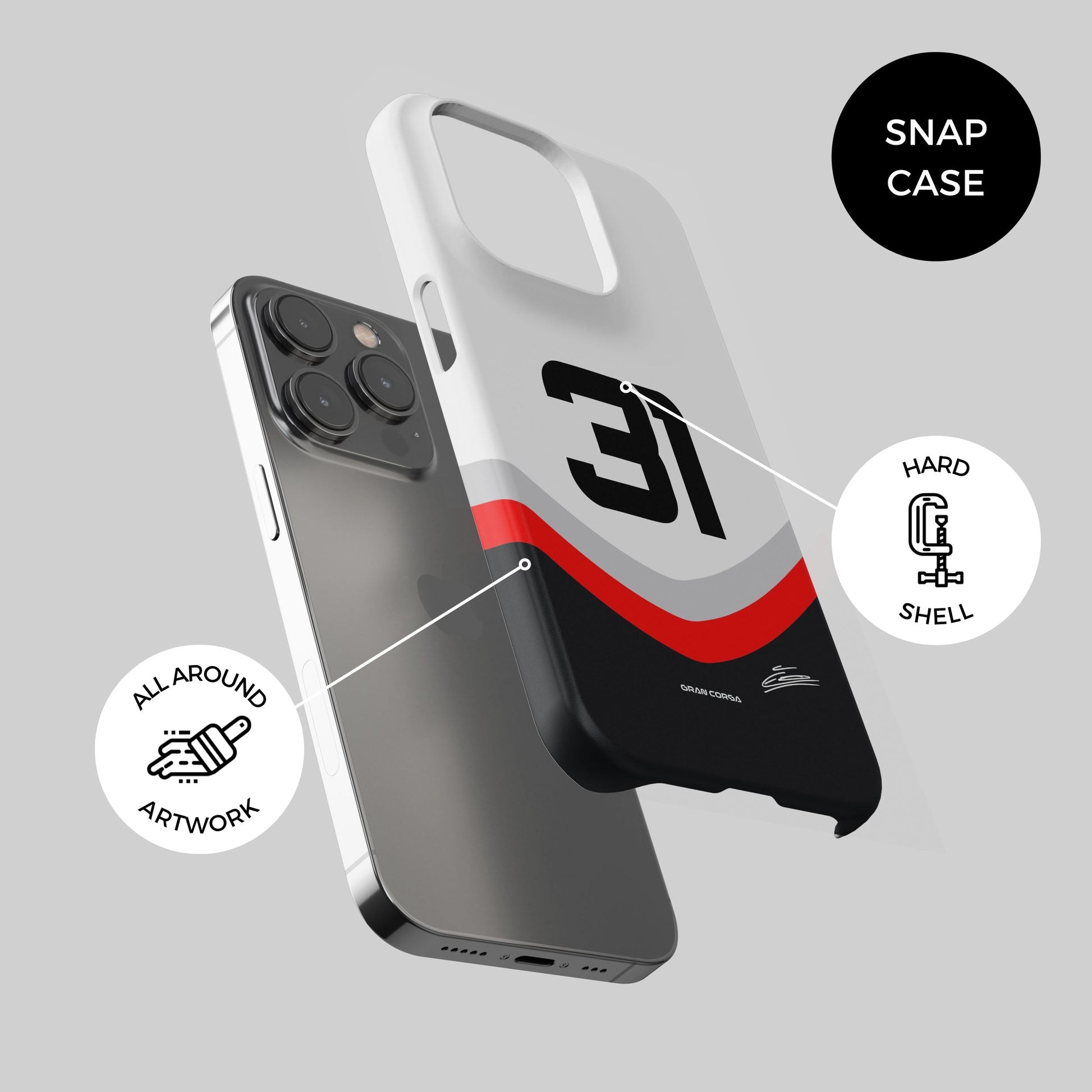 Esteban Ocon F1 Haas 2025 Season Signed Phone Case CC Phone Case Store