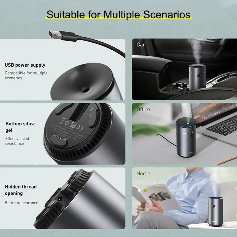 Baseus Car Diffuser Humidifier Auto Air Purifier Aromo Air Freshener AliExpress