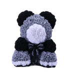 40/25cm Blue Rose Bear Heart Artificial Flower Rose Teddy Bear For