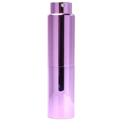 Portable Mini Perfume Glass Bottle, Aluminum Spray Atomizer, Empty