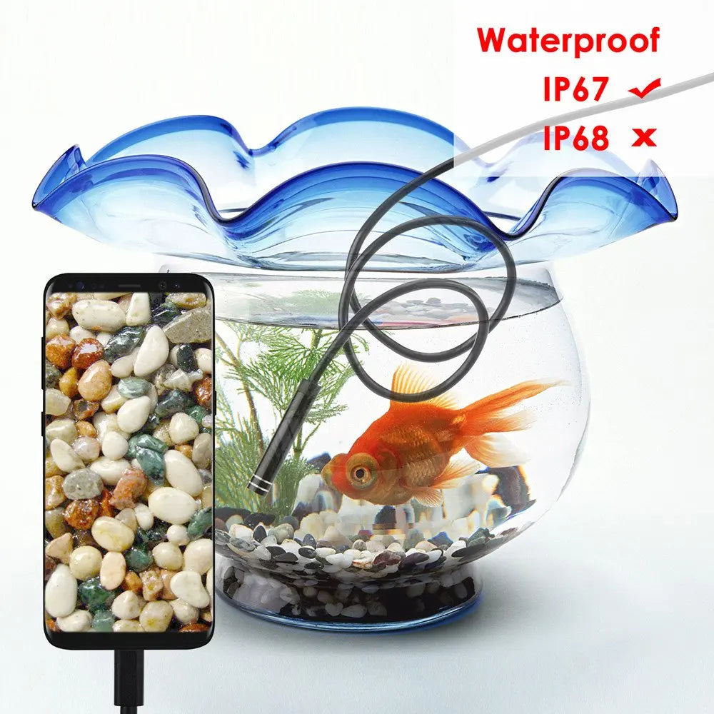 Type-C Android USB Endoscope Camera – 7.0mm Hard Cable Inspection Mini Camera for PC and Android Phones Stone's Store