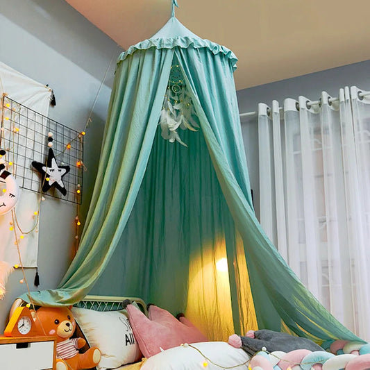 Hung Dome Mosquito Net for Baby Children Crib Bed Tent Girls Kids Bedding Living Room Decor Corner Canopy Tent Mosquito Net Bebe Shop1104626290 Store