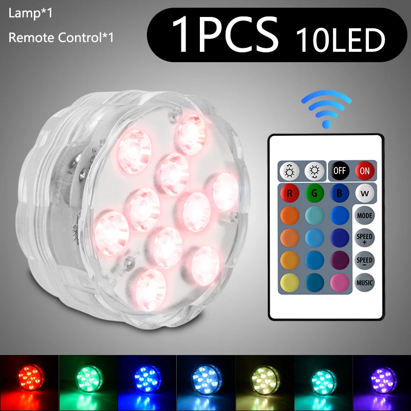 Glow Your Pool: Submersible LED Lights with RF Remote