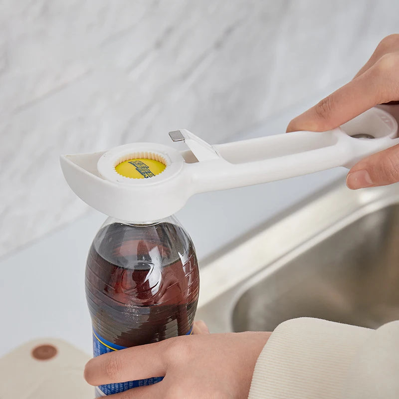 Multifunctional Four-In-One Safety Can Bottle Opener Household Canned Bottle Cap Screwing Device Home Tool