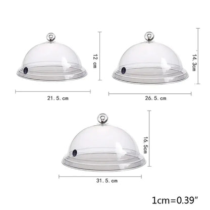 2024 New Home Smoking Dome Cover Kitchen Cooking Smoke Hood Acrylic