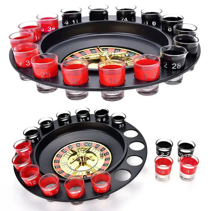 Hot Sale Russia Drinking Turntable Shot Glass Roulette Set Novelty AliExpress