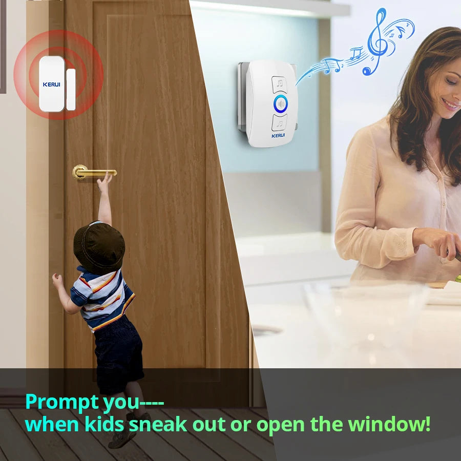 SafeChime™ Wireless Door Alert 🚪🔔