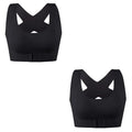 1pcs/2pcs/3pcs Women Bras For Women Push Up Bra Posture Corrector Bralette Front Closure Female Underwear Cross Back Tops