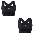 1pcs/2pcs/3pcs Women Bras For Women Push Up Bra Posture Corrector Bralette Front Closure Female Underwear Cross Back Tops