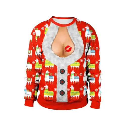 New listing Christmas Sweaters Stylish Unisex Men Women Santa Claus