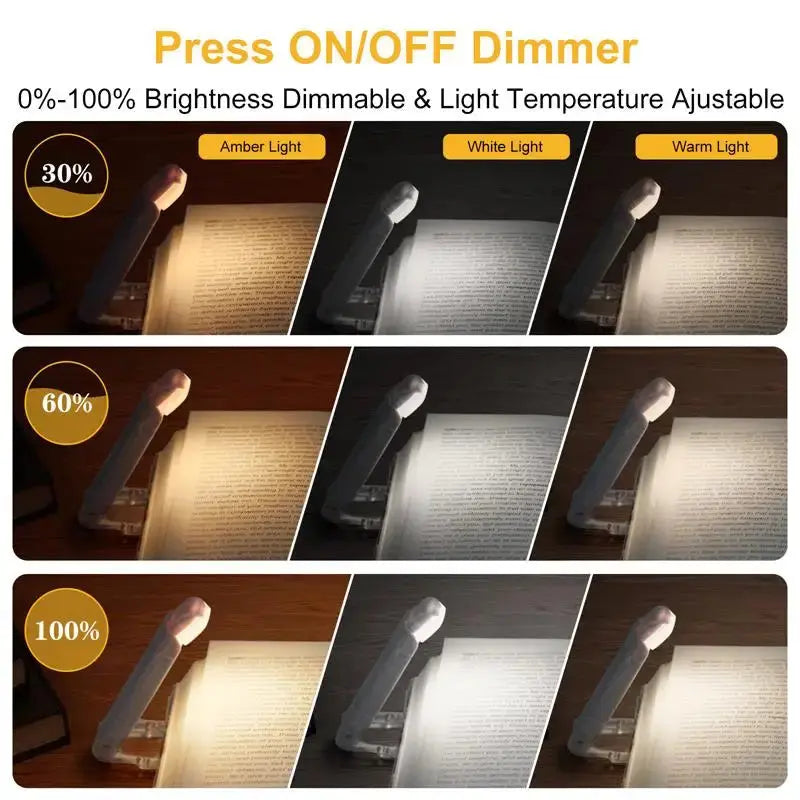 LED USB Rechargeable Book Light Reading Light Eye Protection Night AliExpress