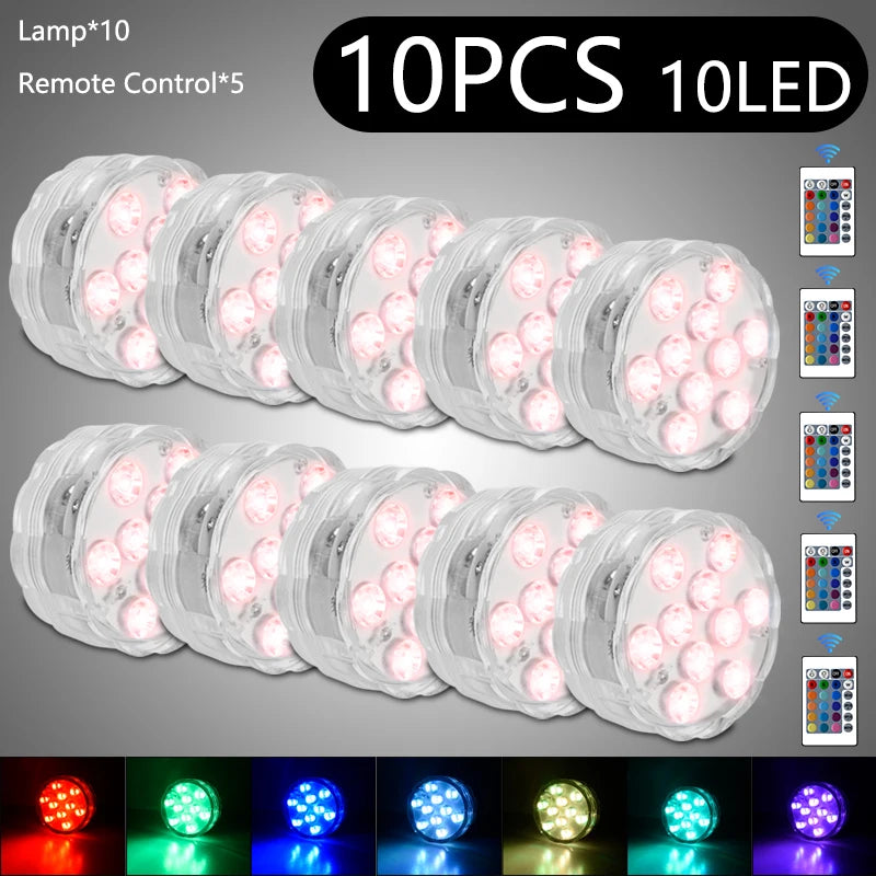 Glow Your Pool: Submersible LED Lights with RF Remote