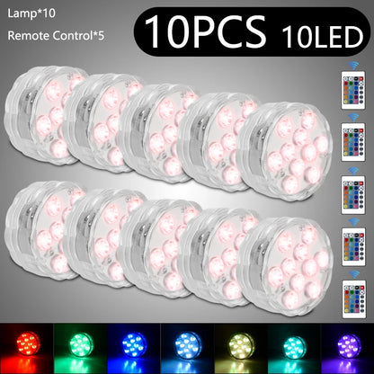 Glow Your Pool: Submersible LED Lights with RF Remote