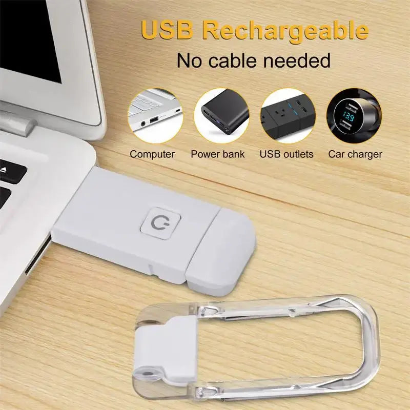 LED USB Rechargeable Book Light Reading Light Eye Protection Night AliExpress