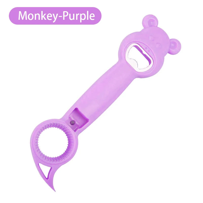 Multifunctional Four-In-One Safety Can Bottle Opener Household Canned Bottle Cap Screwing Device Home Tool
