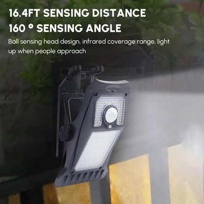 2Pcs 45 LEDGarden Solar Wall Lights Outdoor Light Solar Clip Sensitive Pink Iolaus