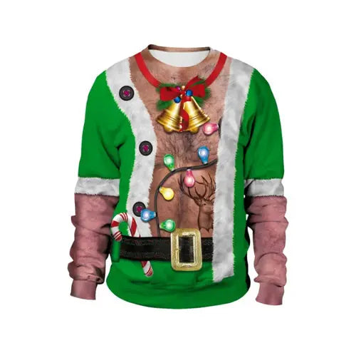 New listing Christmas Sweaters Stylish Unisex Men Women Santa Claus