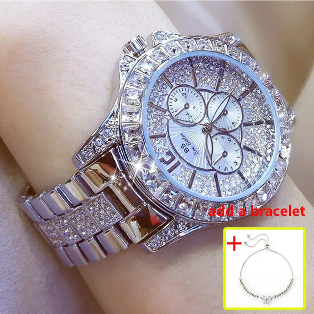 Diamond Éclat - Luxe Roman Dial Quartz Watch South Bay Evans General Store