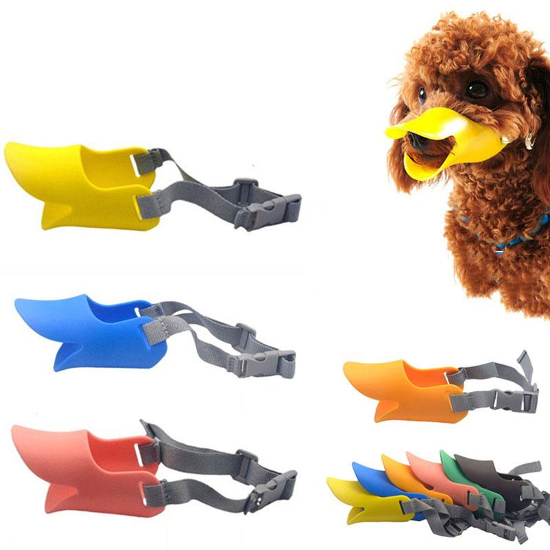 Silicone Dog Muzzle for Small Dogs - Duckbill Design Teal Zeus