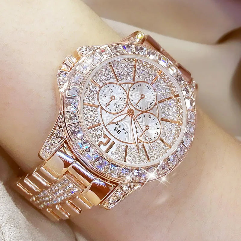 Diamond Éclat - Luxe Roman Dial Quartz Watch South Bay Evans General Store