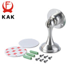 KAK Stainless Steel Magnetic Door Stopper Sticker Hidden Door Holders Catch Floor Wall Mounted Nail-free Doorstop Door Hardware KAK Handle Store