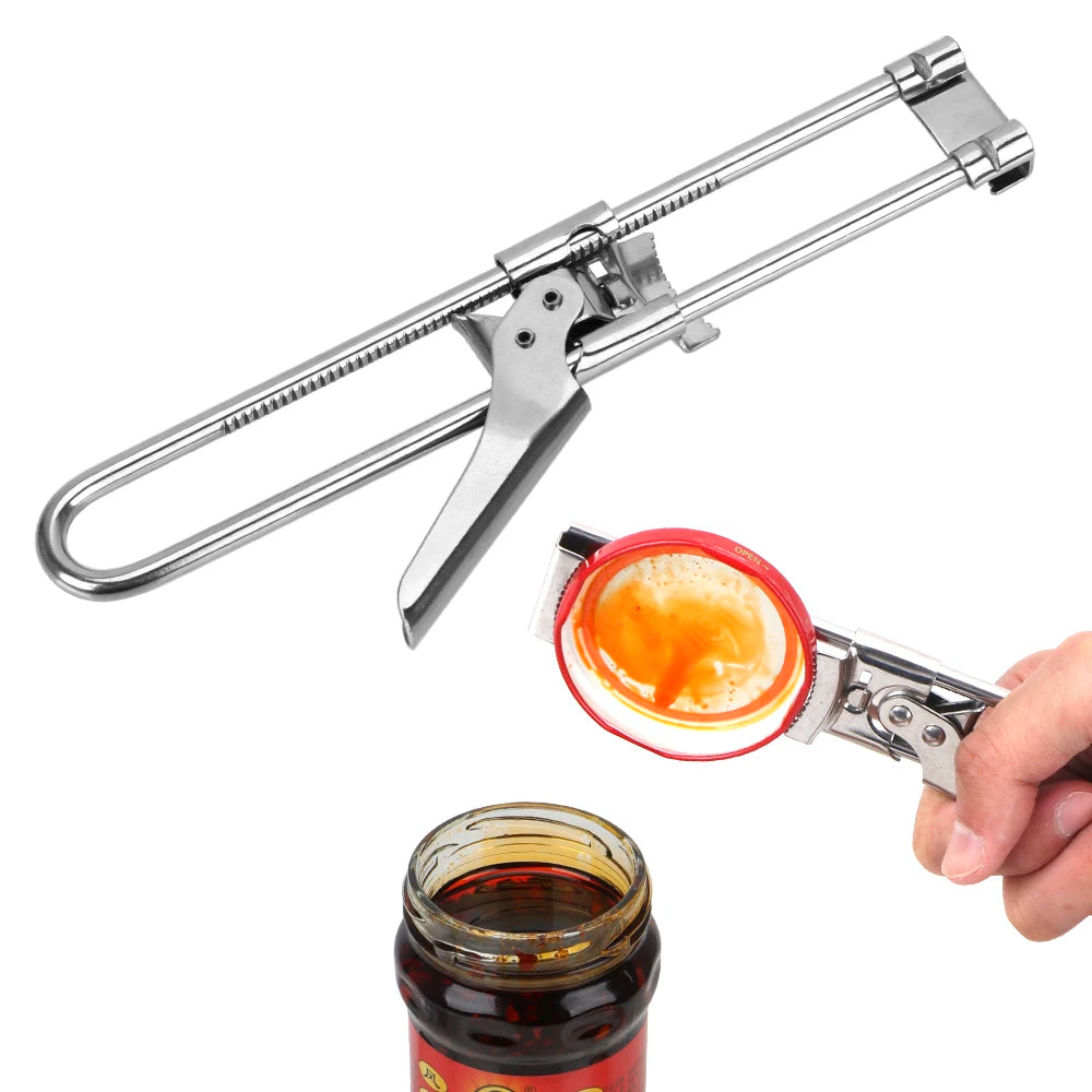 Twist Easy: Abrefrascos Ajustable de Acero Inoxidable