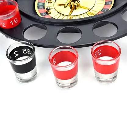 Hot Sale Russia Drinking Turntable Shot Glass Roulette Set Novelty AliExpress