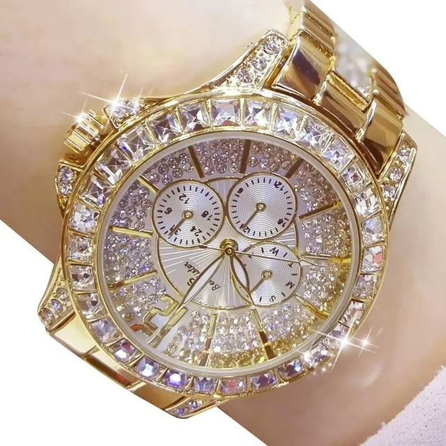 Diamond Éclat - Luxe Roman Dial Quartz Watch South Bay Evans General Store