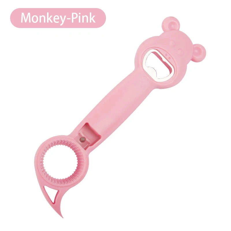 Multifunctional Four-In-One Safety Can Bottle Opener Household Canned Bottle Cap Screwing Device Home Tool