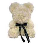 40/25cm Blue Rose Bear Heart Artificial Flower Rose Teddy Bear For