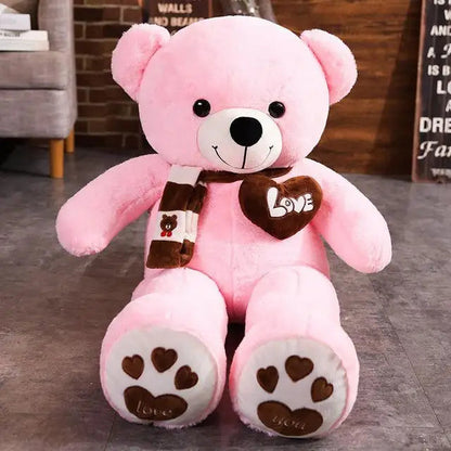 High Quality 4 Colors Teddy Bear With Scarf Stuffed Animals Bear Plush Toys Doll Pillow Kids Lovers Birthday Baby Gift Stone's Store