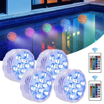 Glow Your Pool: Submersible LED Lights with RF Remote